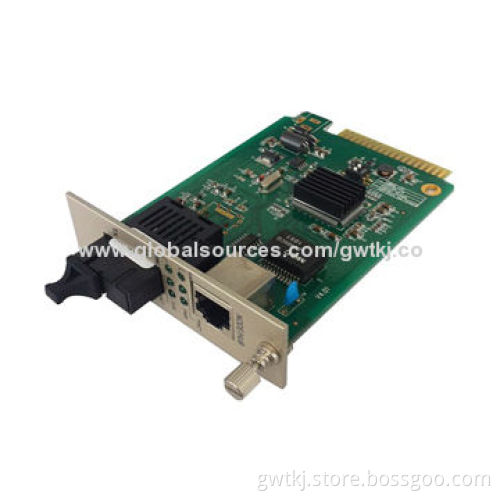 Gigabit card type fiber media converter, good solution for network projects